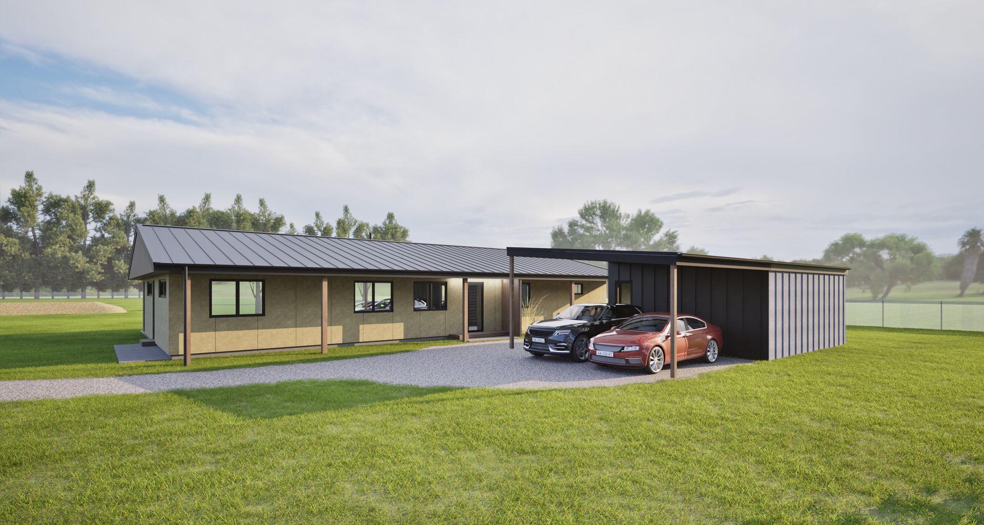 House with Concrete Panels banner