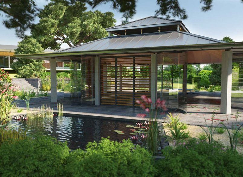 Lotus Pavilion - Visualisation of Memorial Pavilion