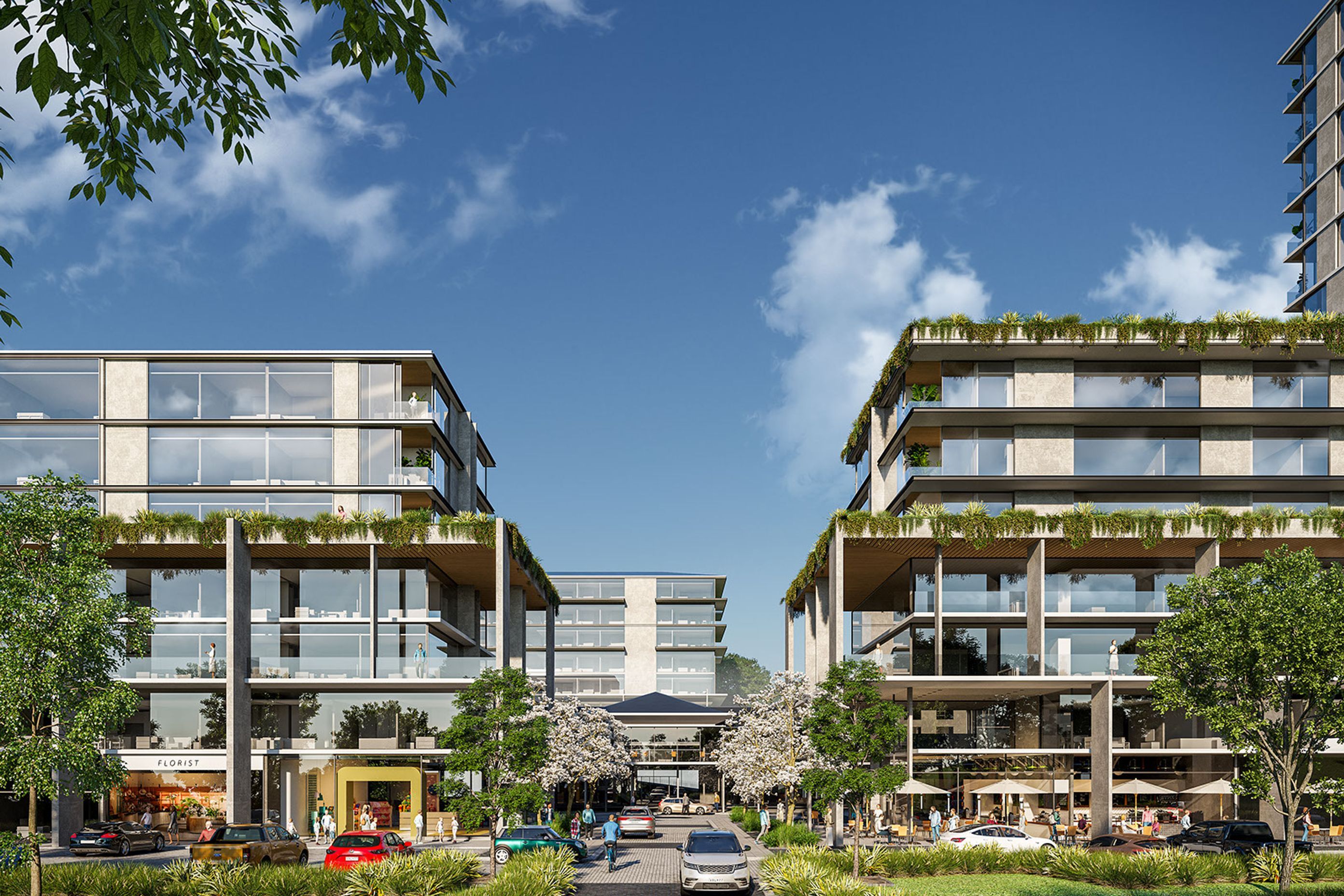 Aged Care Complex 3D Render
