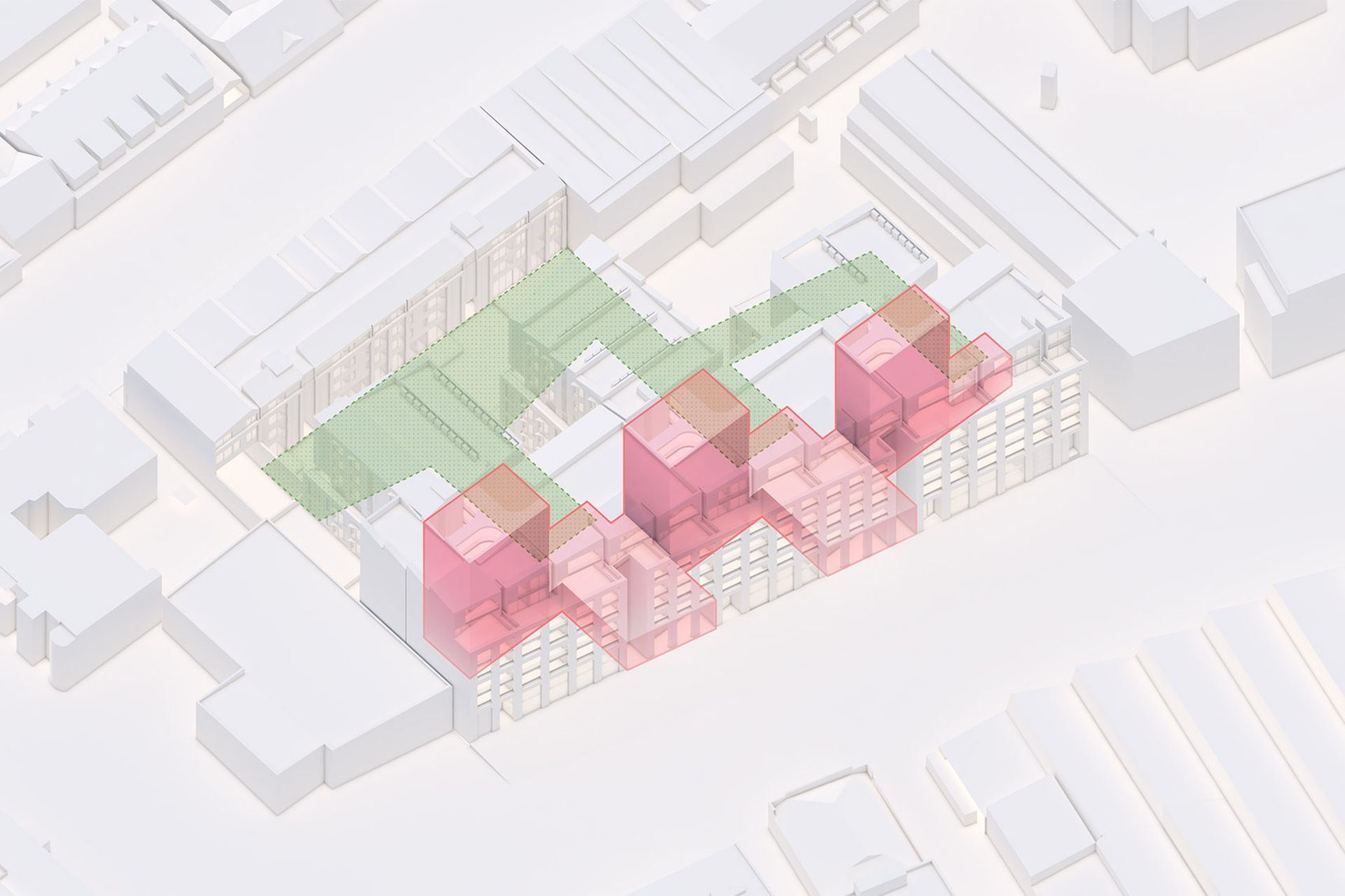 Lightwells introduce porosity in multiple orientations.