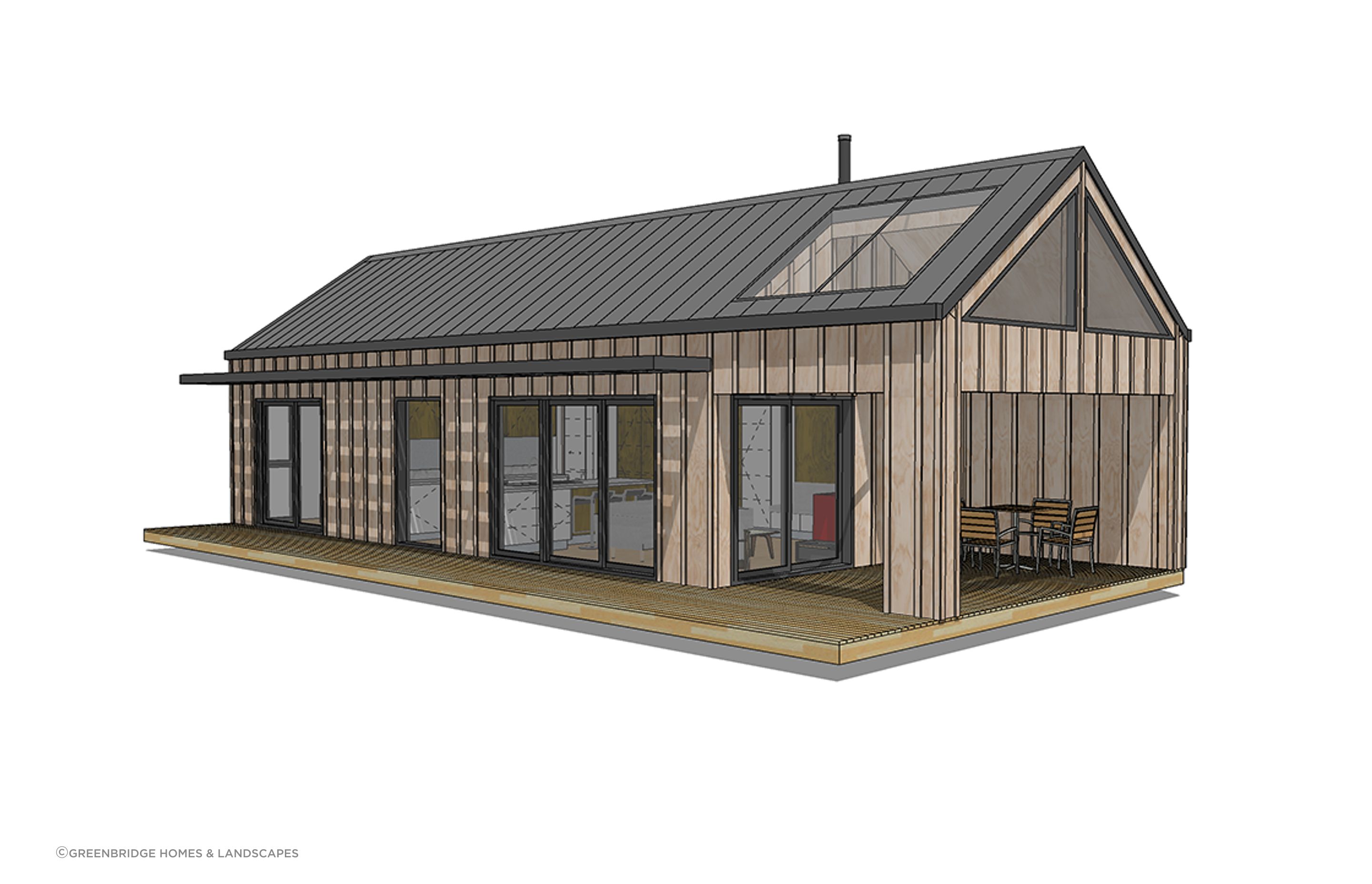 Extended roof and living area