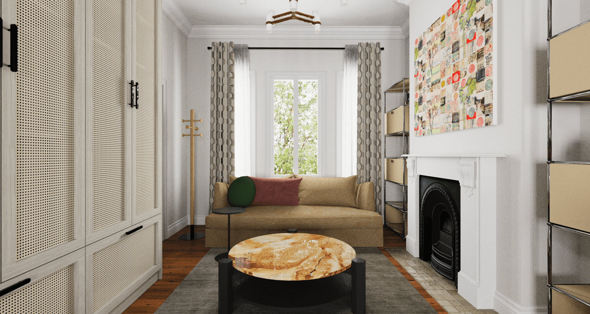Layered Sitting Room • A Collaboration with Three Little Pigs • banner