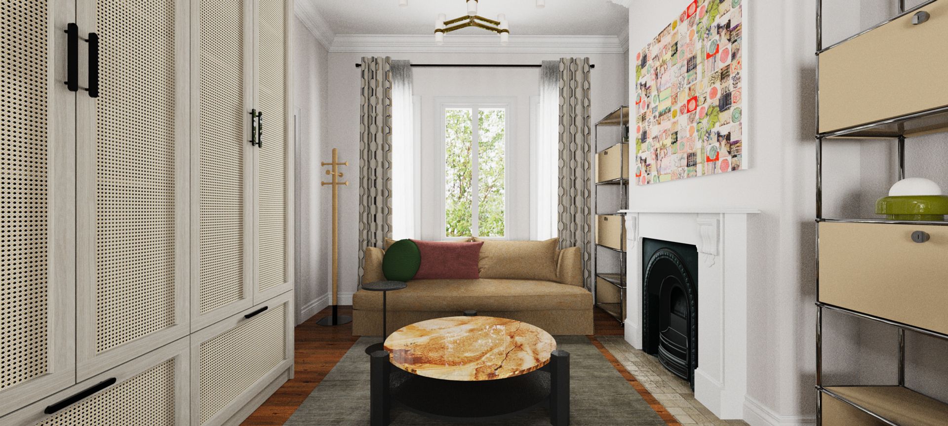 Layered Sitting Room • A Collaboration with Three Little Pigs • banner