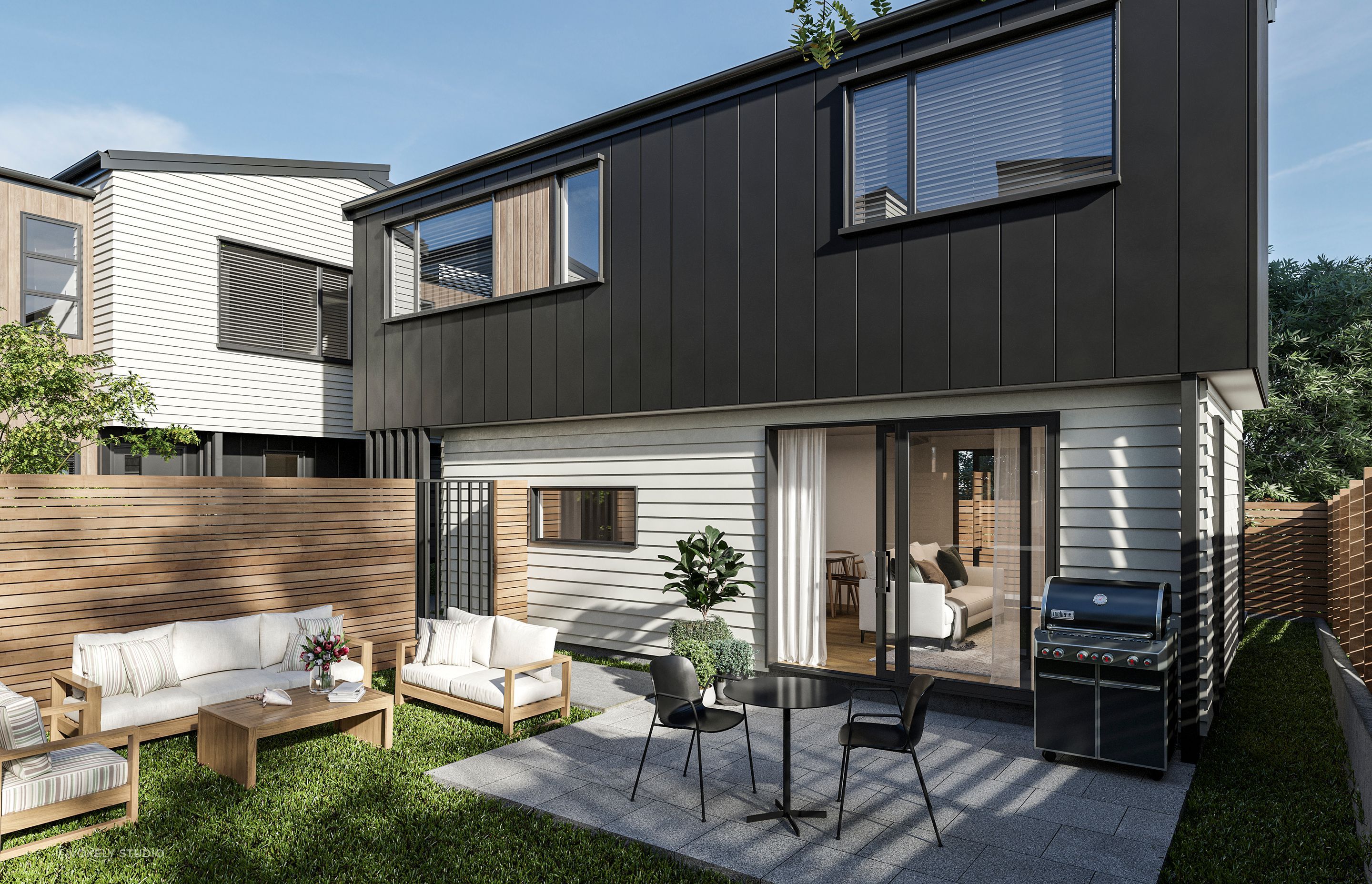 Townhouse Development 3D Render
