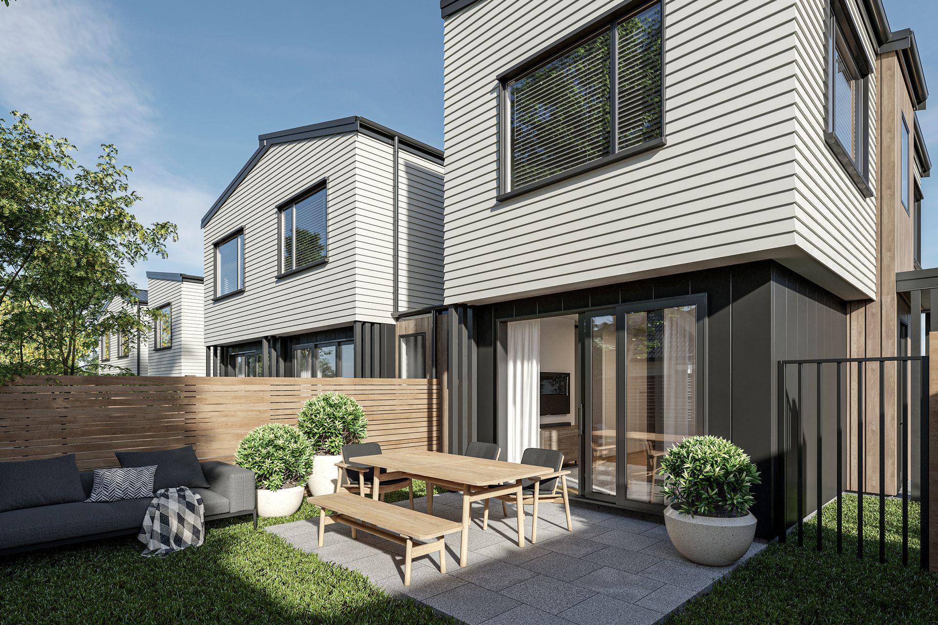 Townhouse Development 3D Render