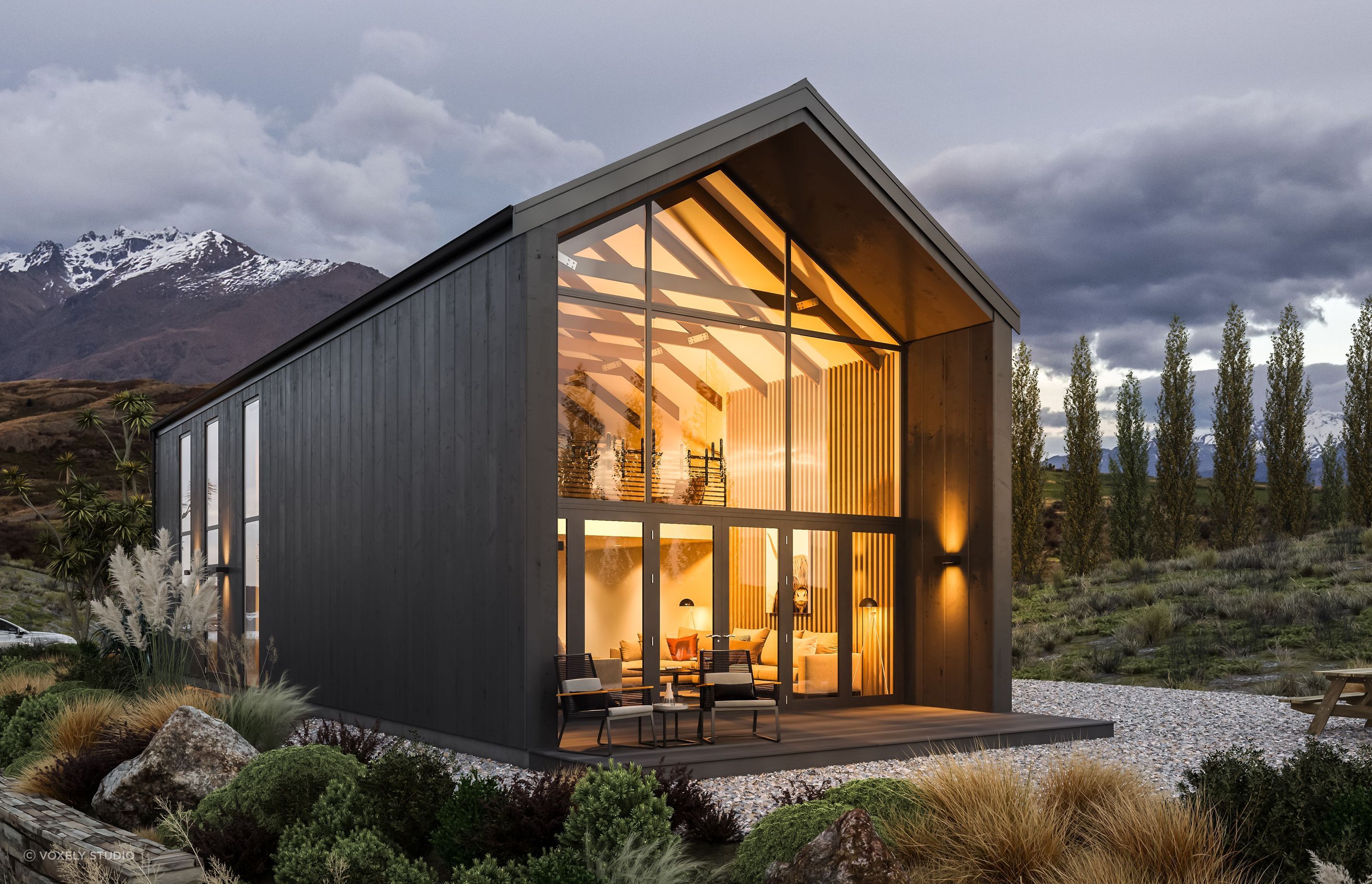 Single House Artistic 3D Render