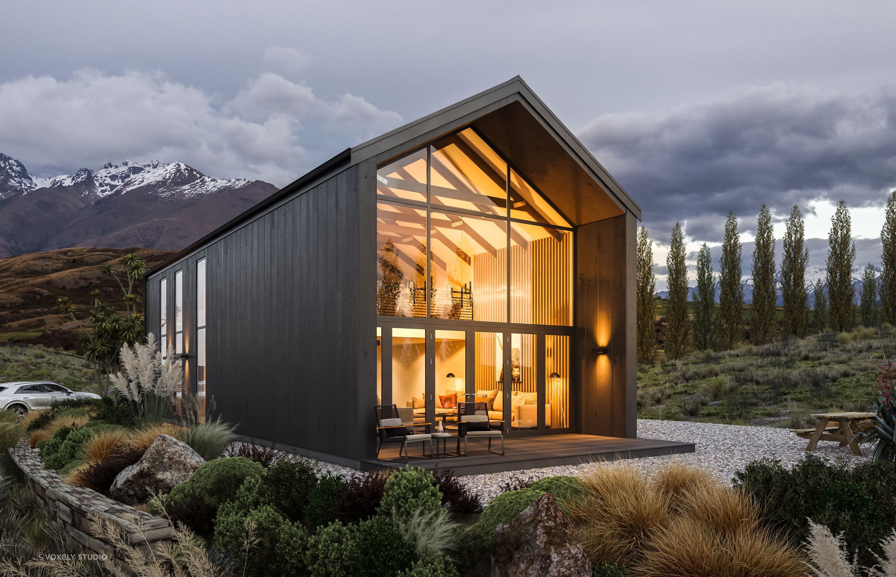 Single House Artistic 3D Render