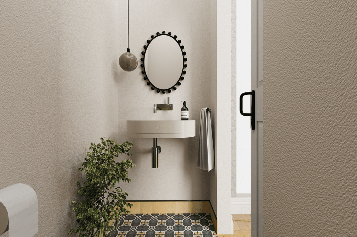 Whimsical Powder Room • A Collaboration with Three Little Pigs •