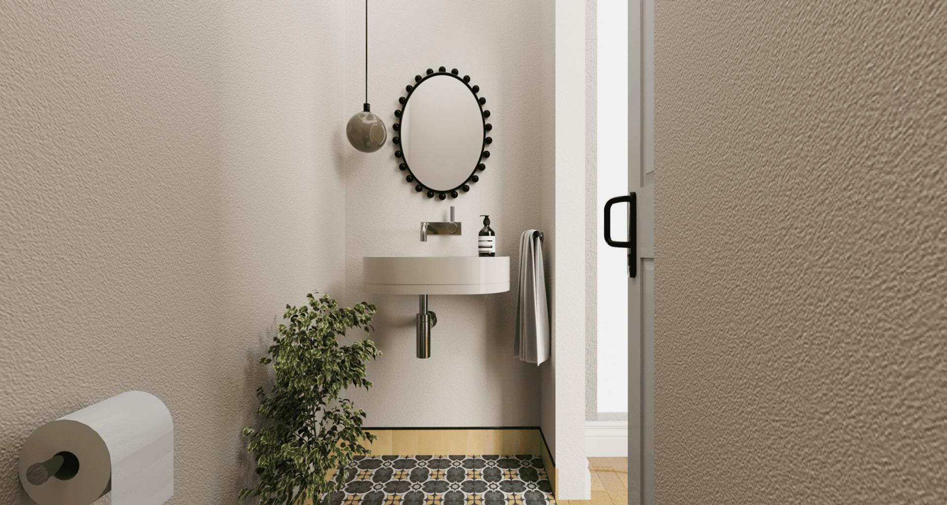 Whimsical Powder Room • A Collaboration with Three Little Pigs • banner