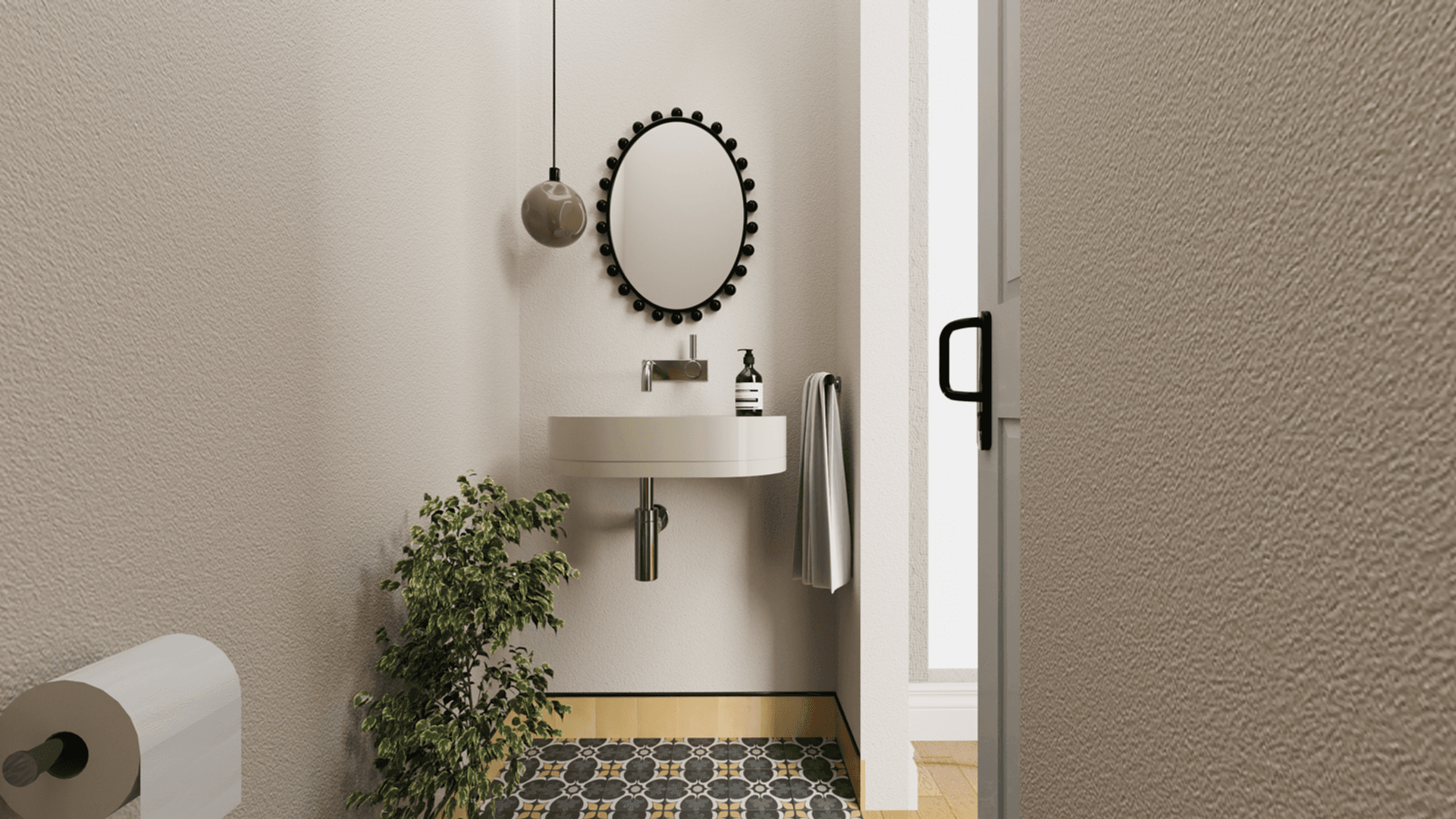 Whimsical Powder Room • A Collaboration with Three Little Pigs • banner