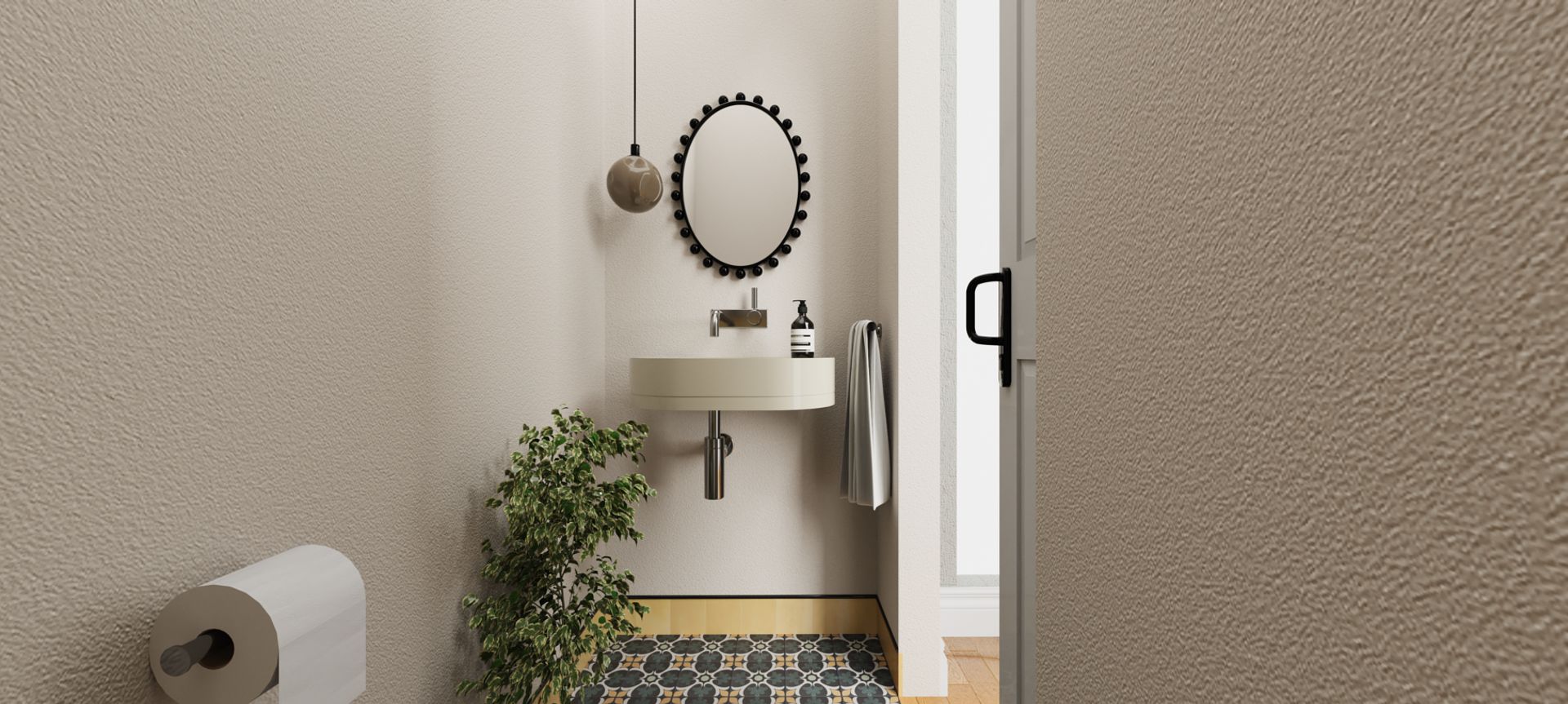 Whimsical Powder Room • A Collaboration with Three Little Pigs • banner