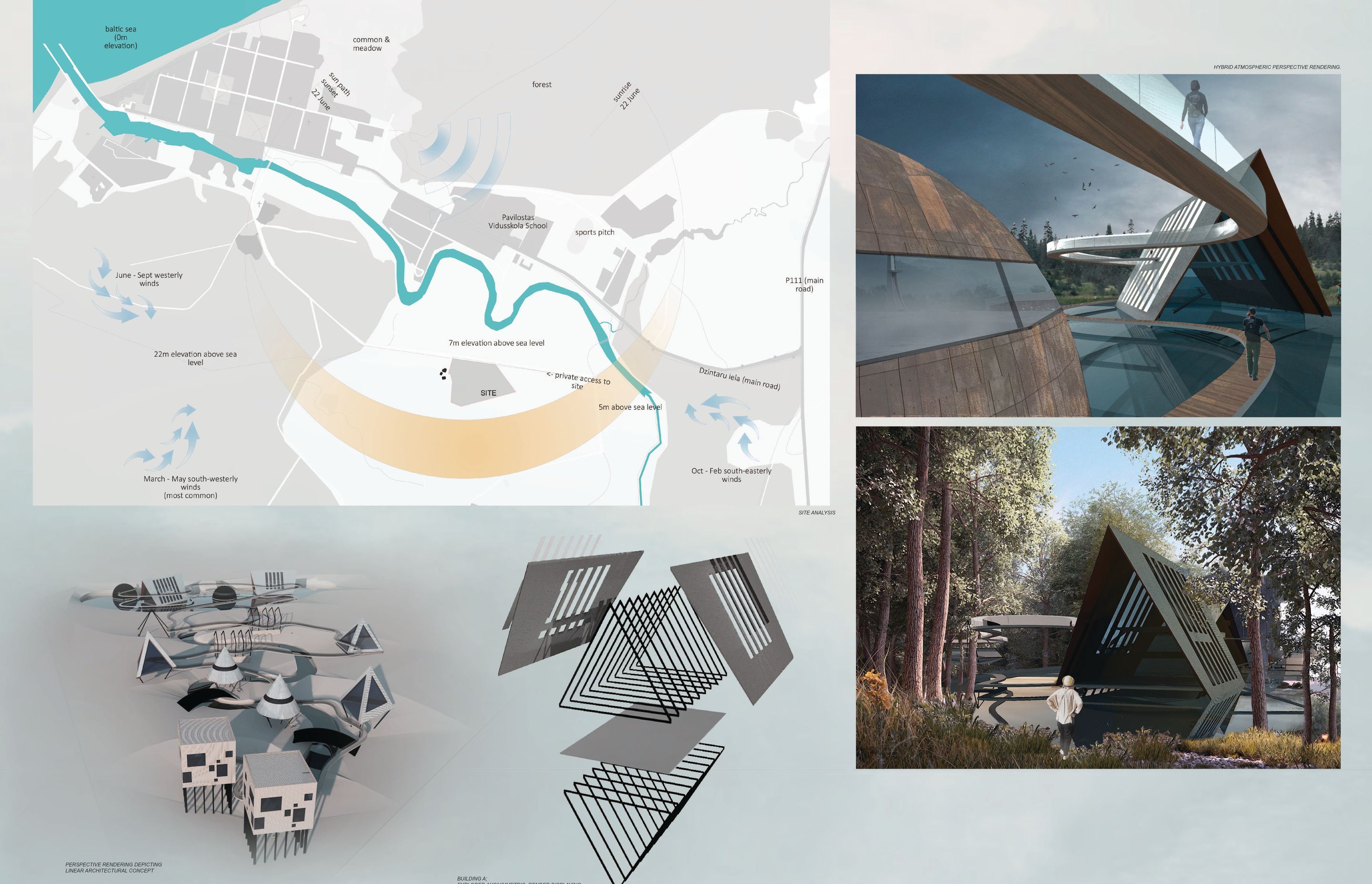 "Poetry In Motion"; Pavilosta Bee Breeders Architecture Competition