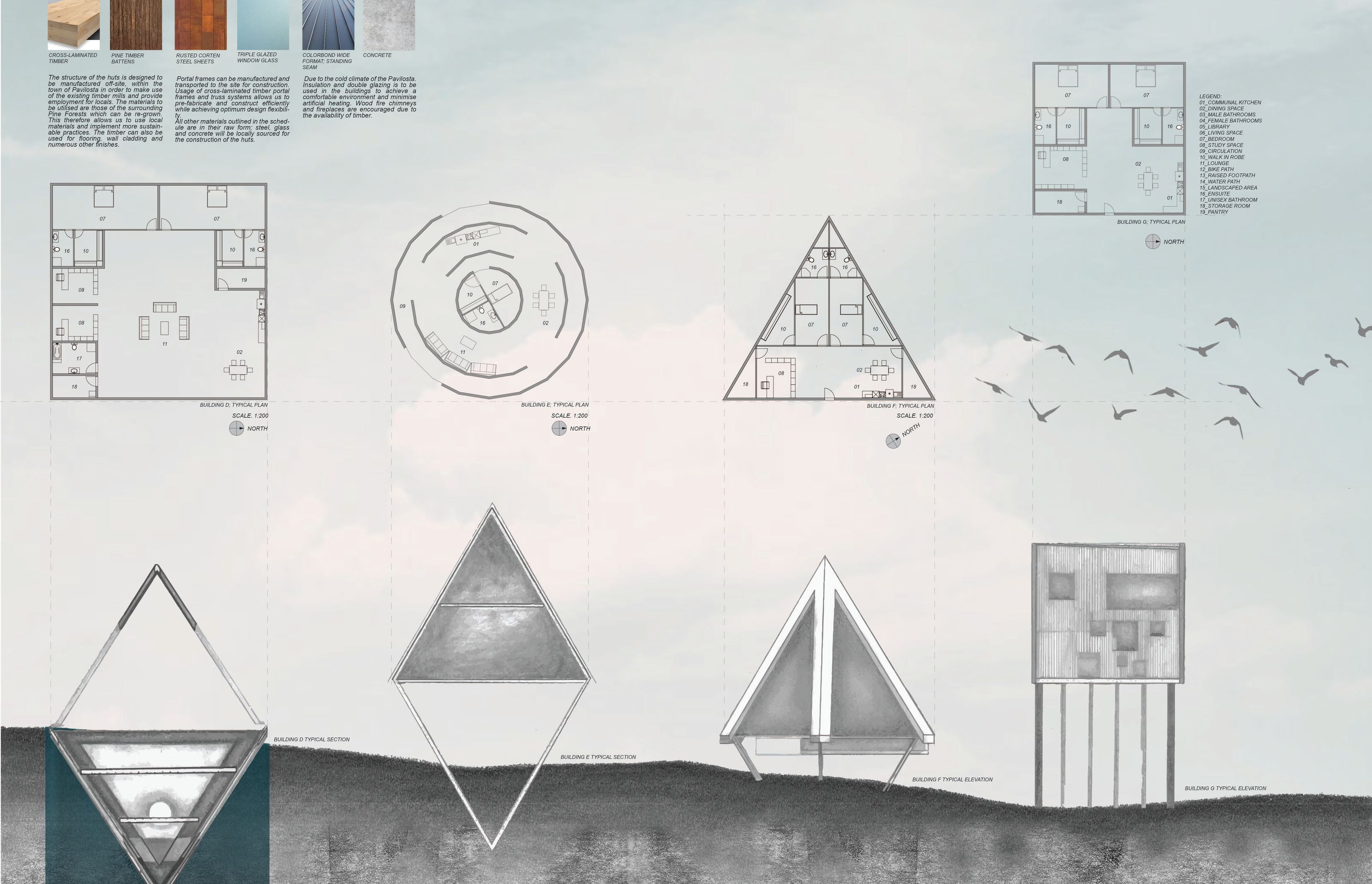"Poetry In Motion"; Pavilosta Bee Breeders Architecture Competition