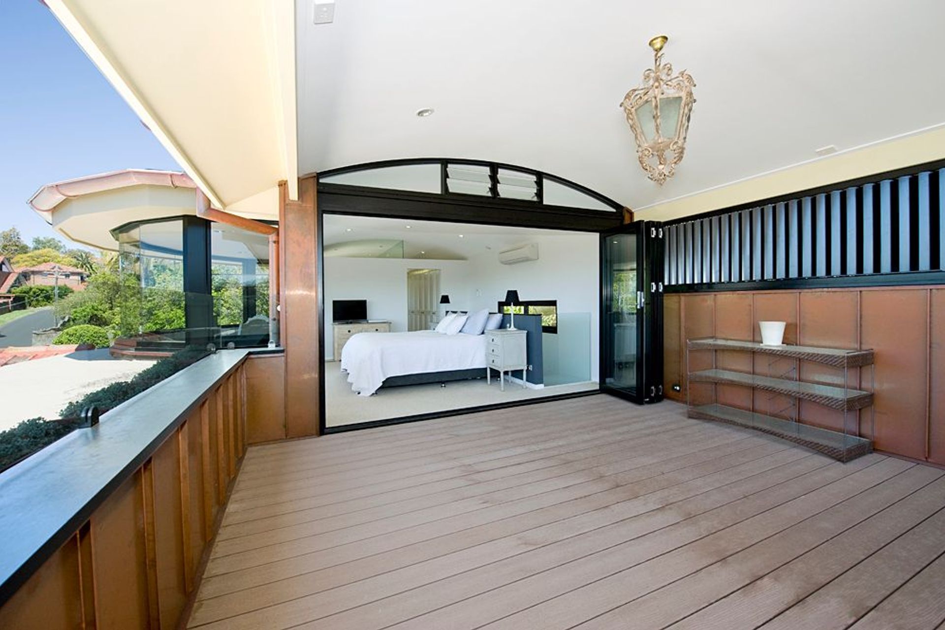 Looking back to main bedroom and bay window