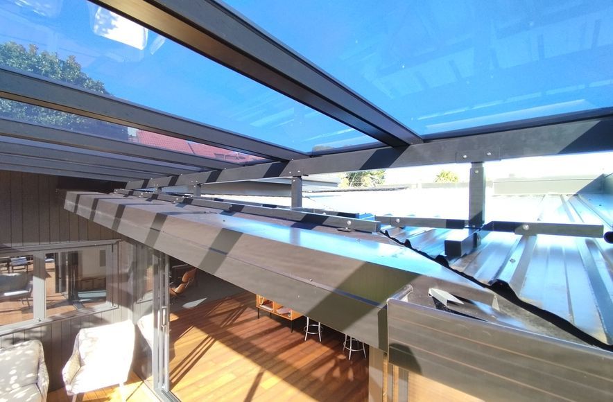 A Stylish Canopy to blend-in with the house