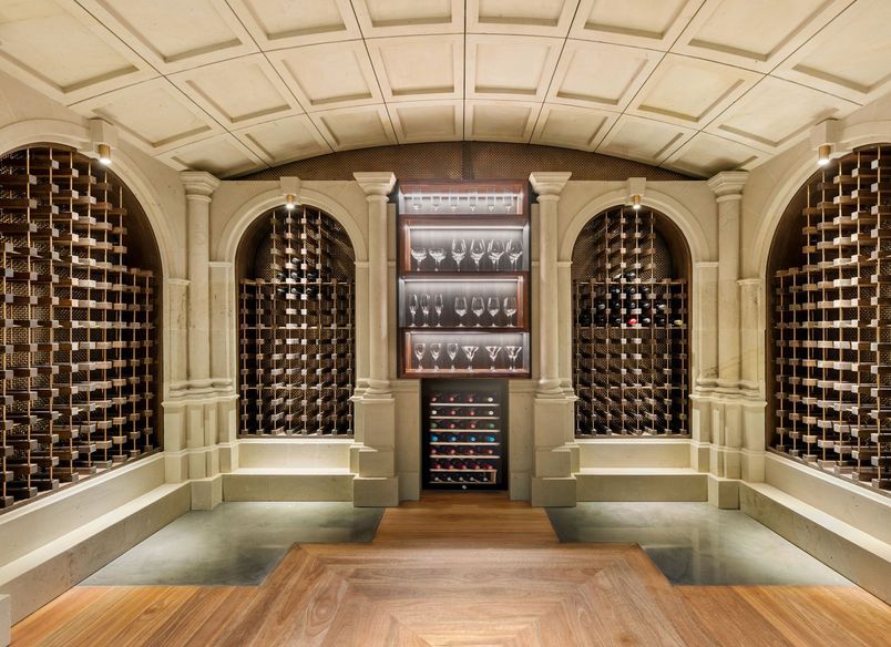 Hinuera Stone wine cellar