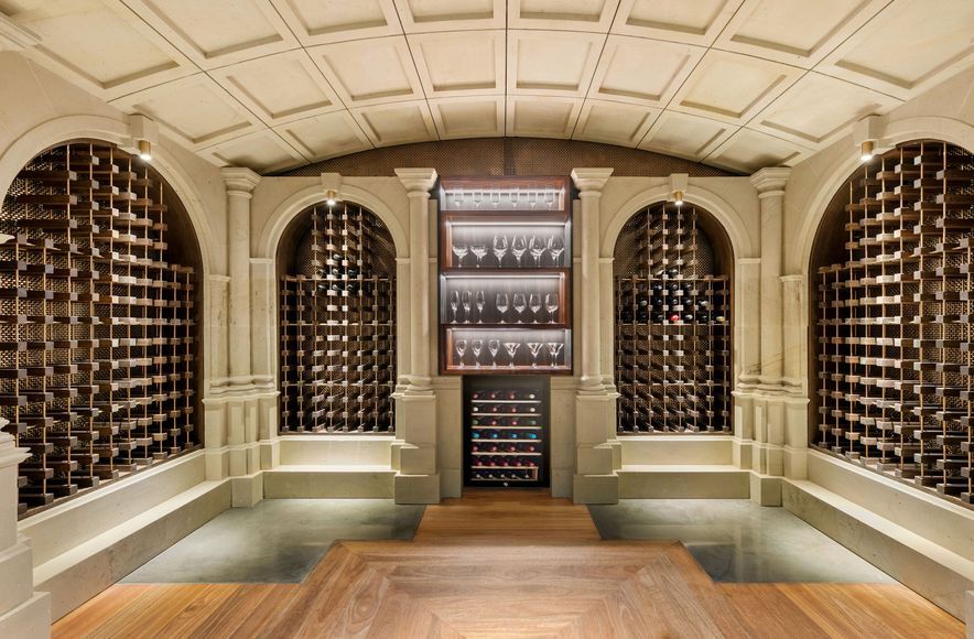 Hinuera Stone wine cellar