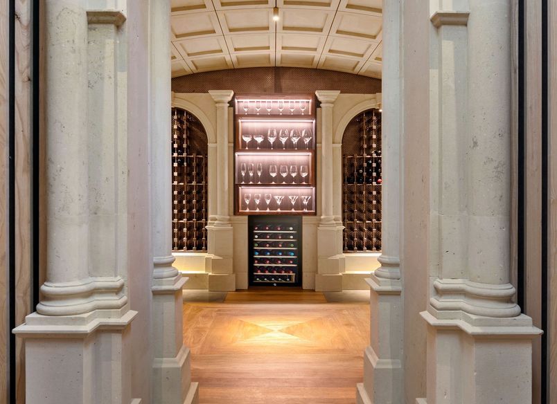 Hinuera Stone wine cellar