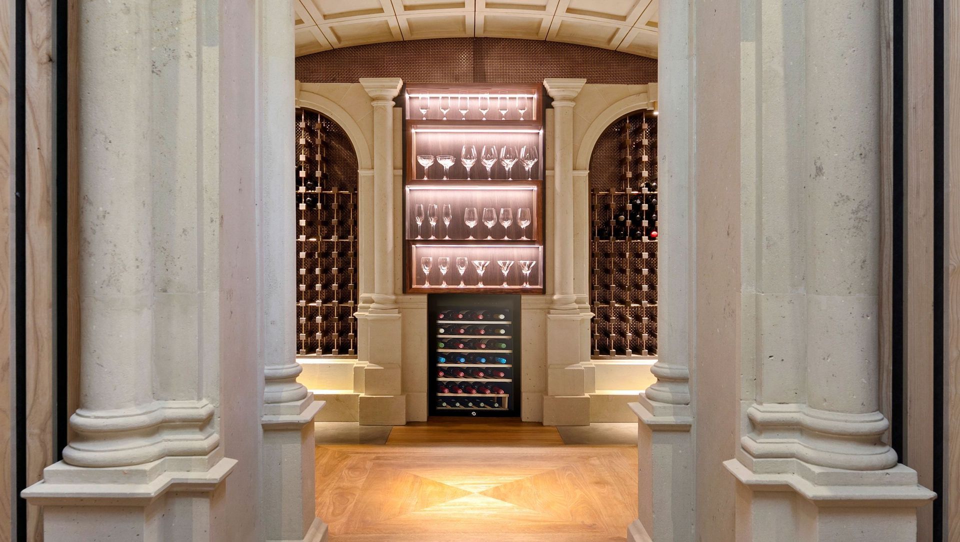 Hinuera Stone wine cellar banner