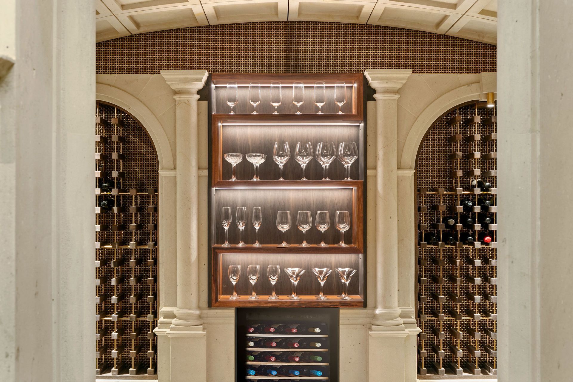 Hinuera Stone wine cellar