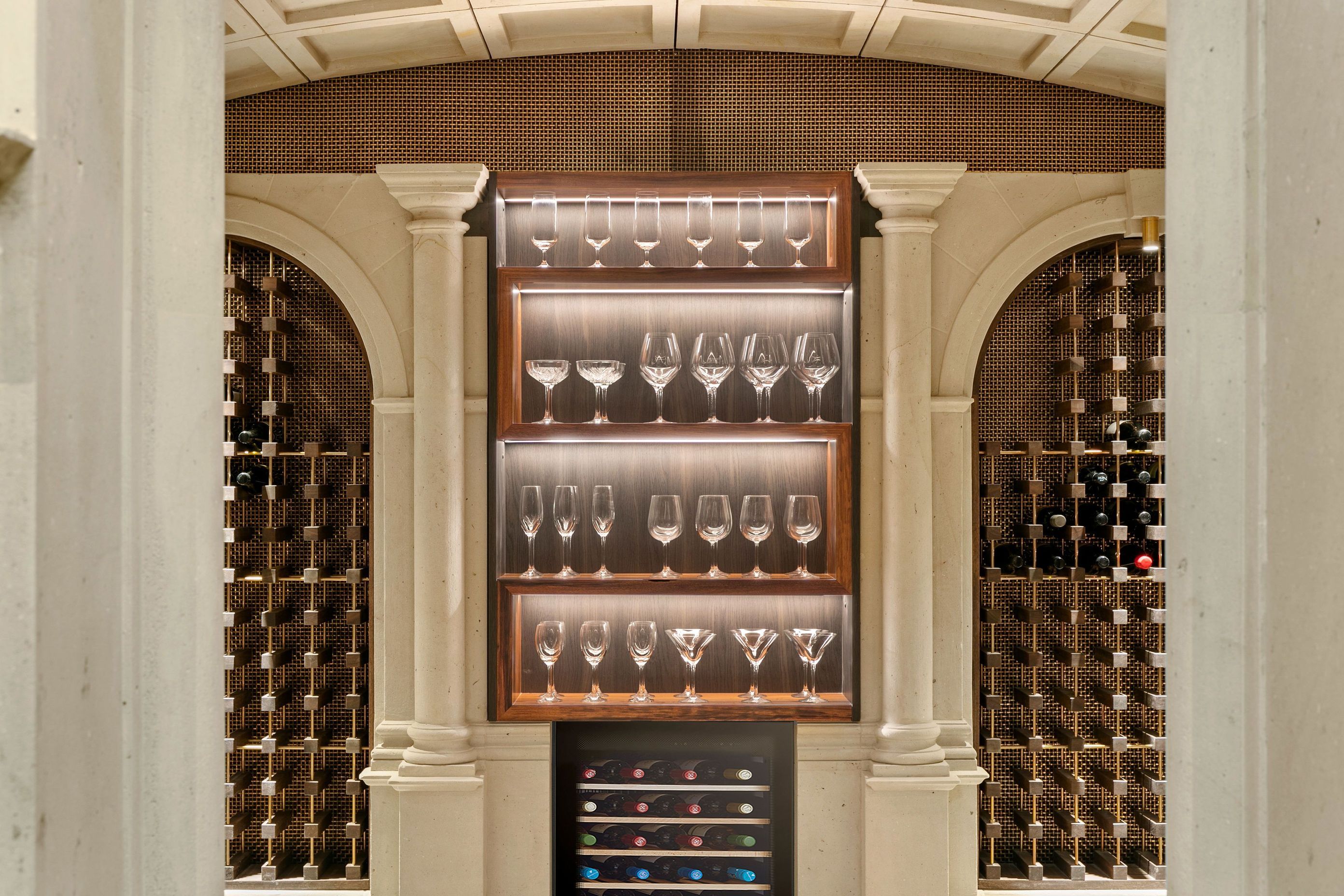 Hinuera Stone wine cellar