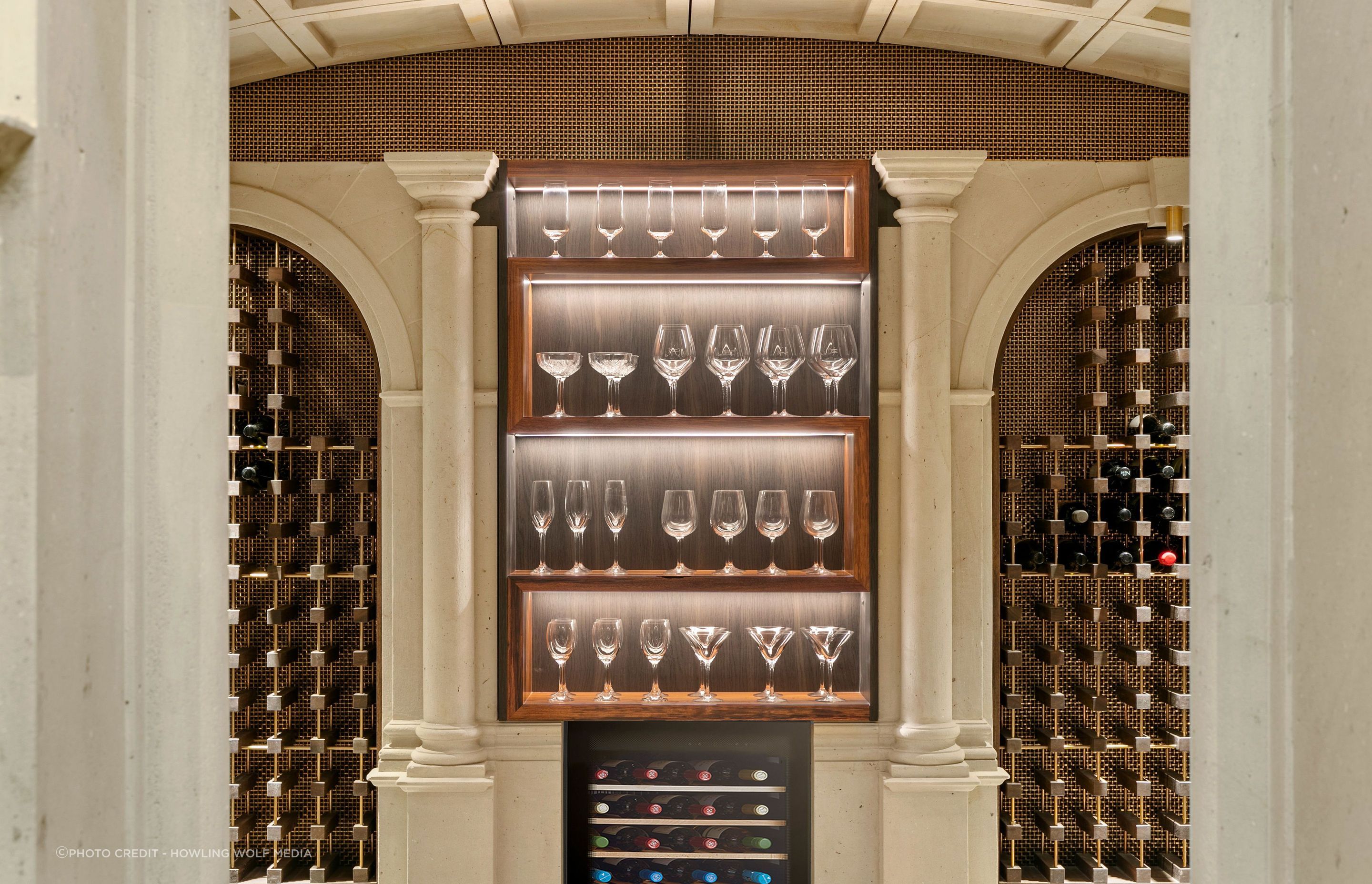 Hinuera Stone wine cellar