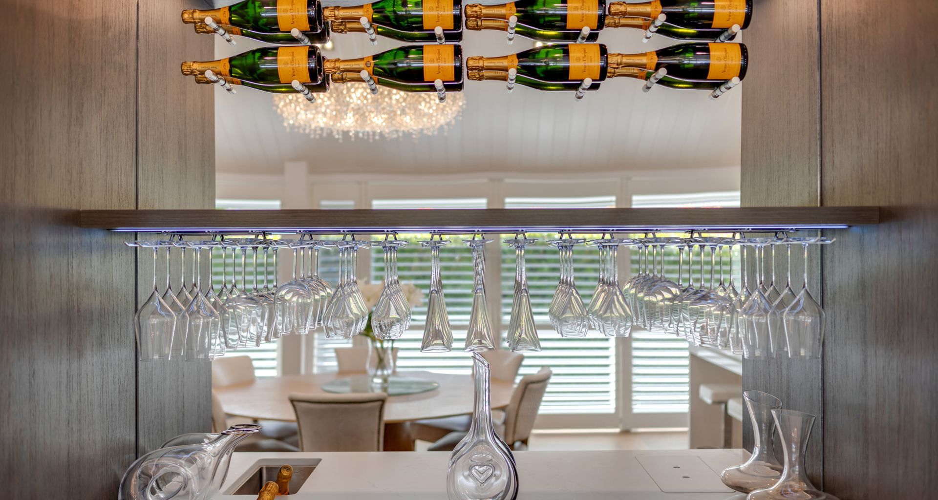 This one’s a bit different from your standard kitchen or bathroom. Built for bubbles, good times, and serious style.