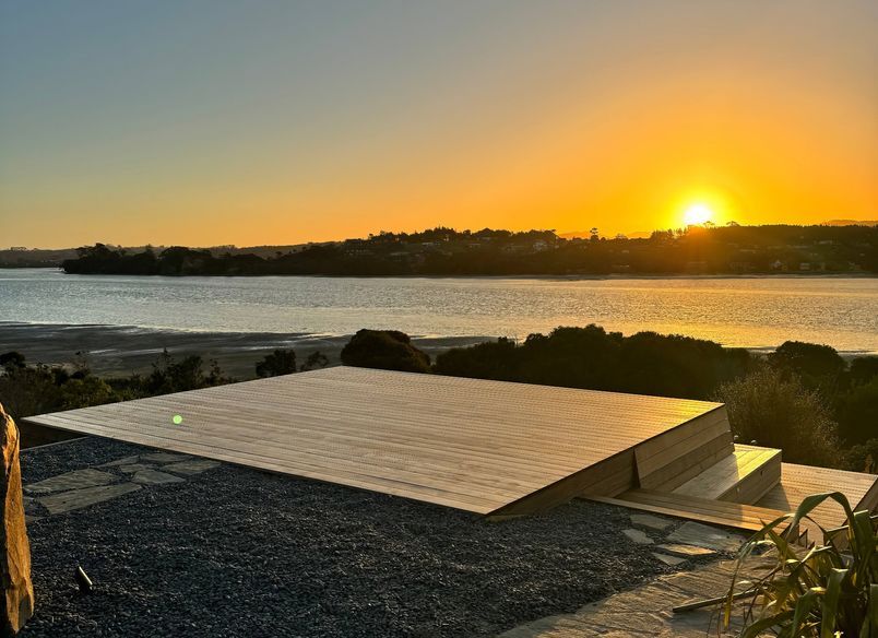 Architectural Deck Mangawhai Beach View