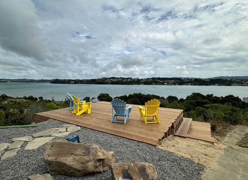 Architectural Deck Mangawhai Beach View