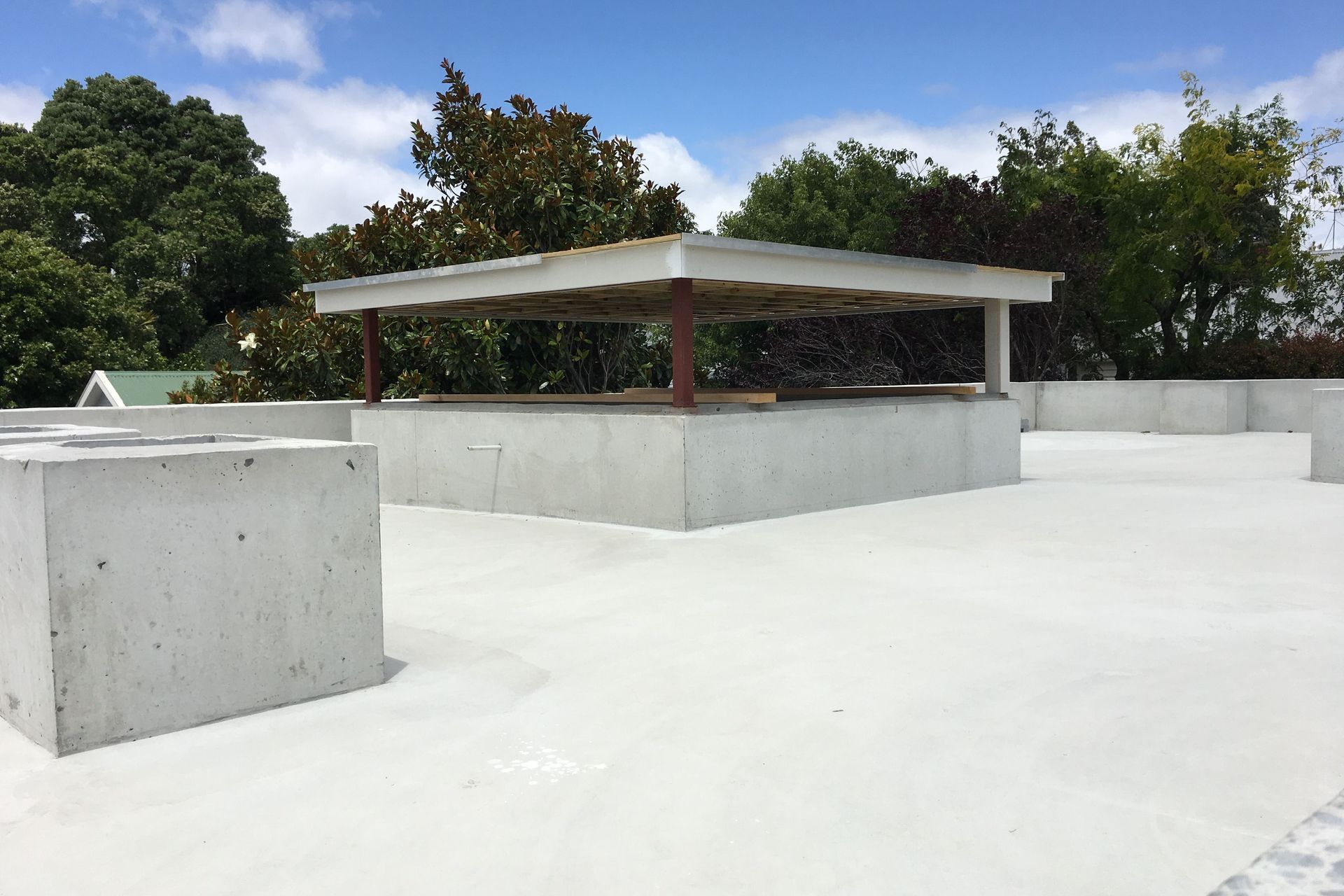 A considerably large green footprint has been left ... on the roof