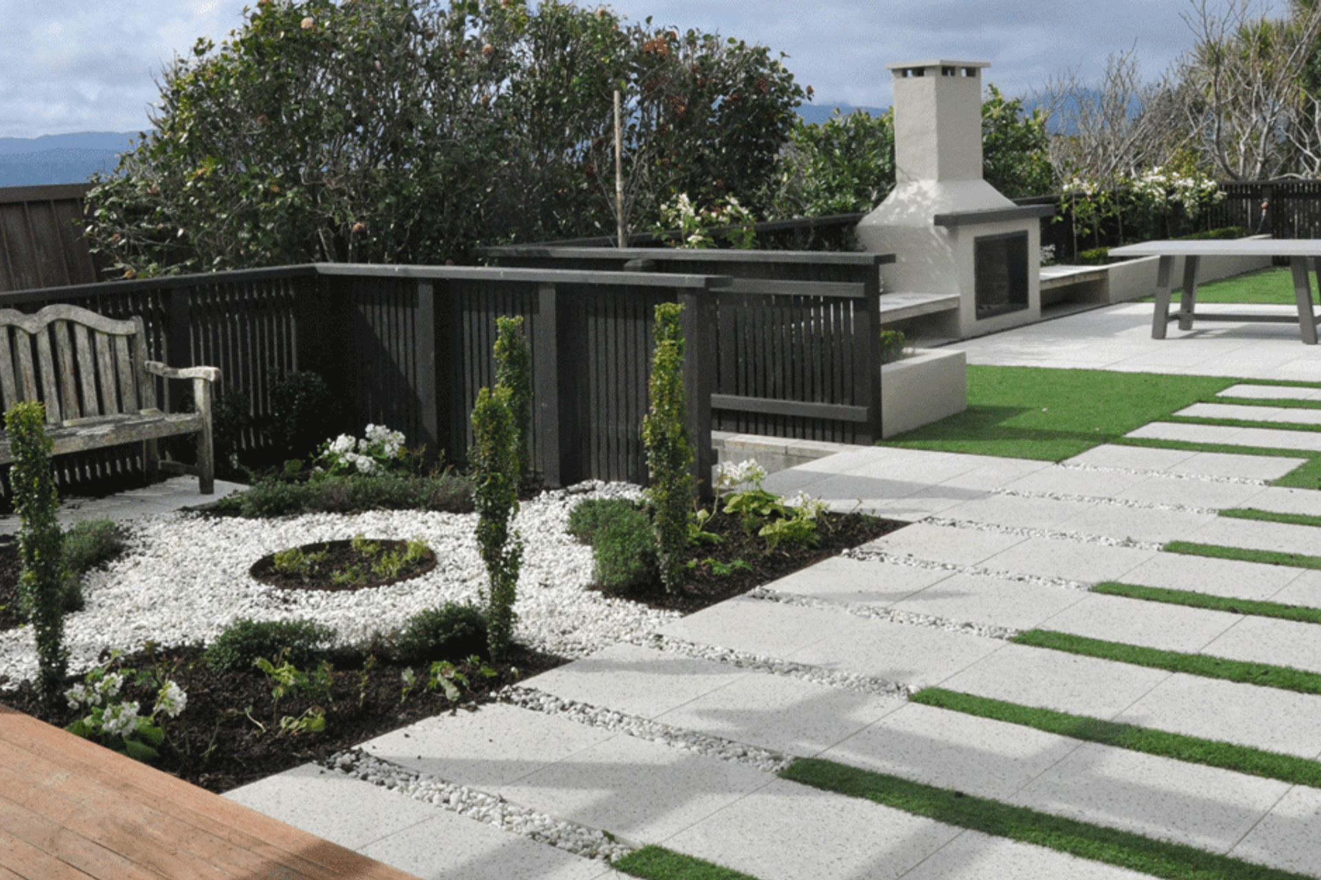 Wadestown property - Horizon International Terrazzo Veneto and Basalt stone.