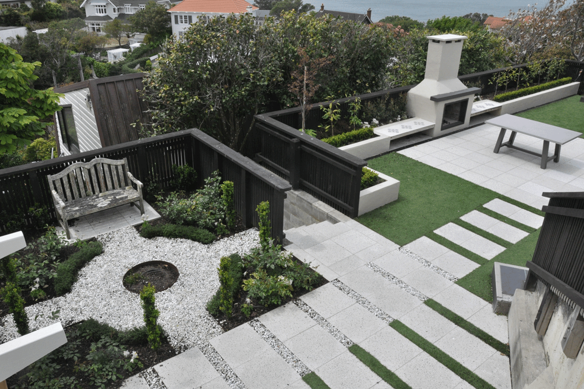 Wadestown property - Horizon International Terrazzo Veneto and Basalt stone.