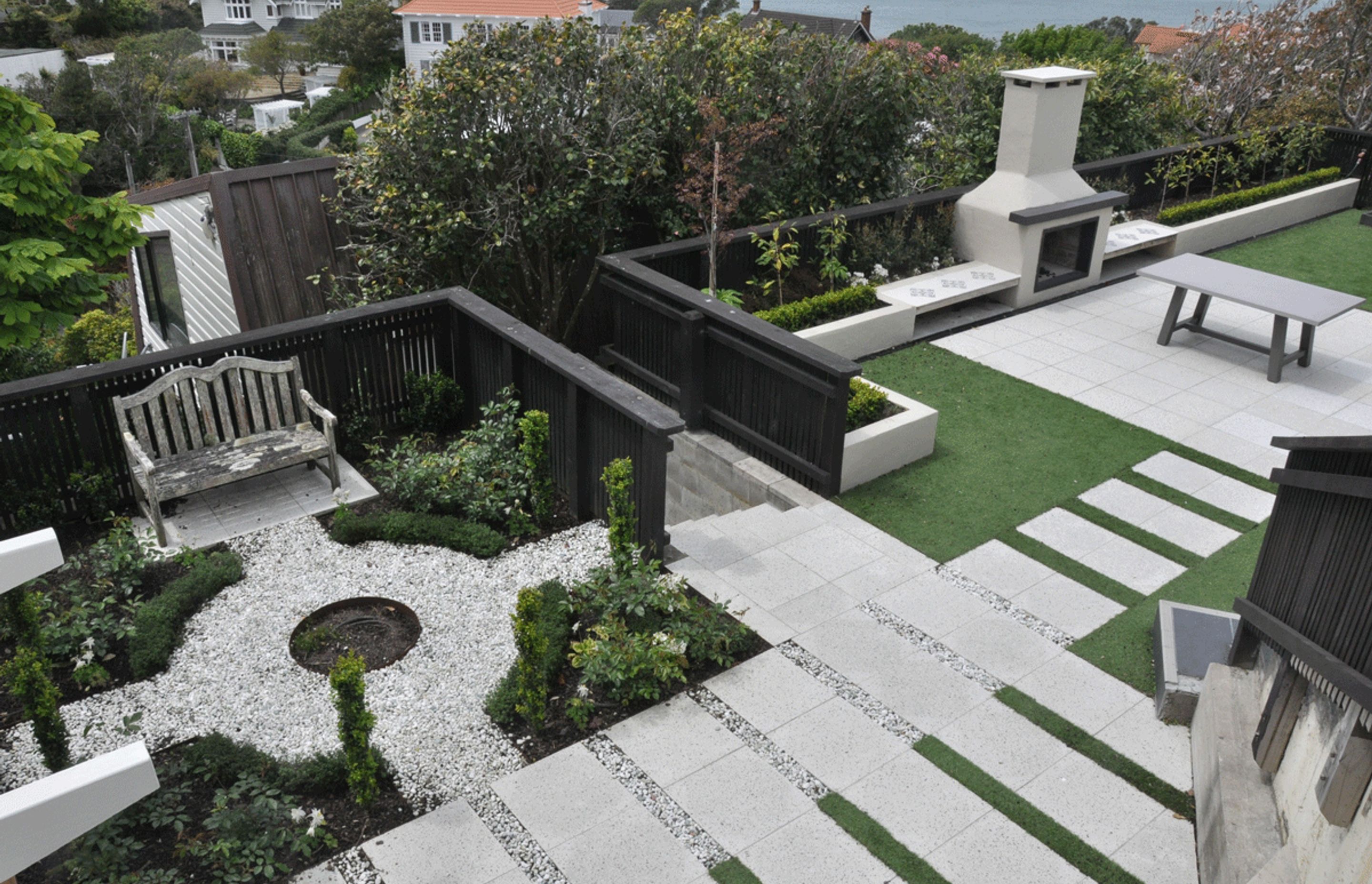 Wadestown property - Horizon International Terrazzo Veneto and Basalt stone.