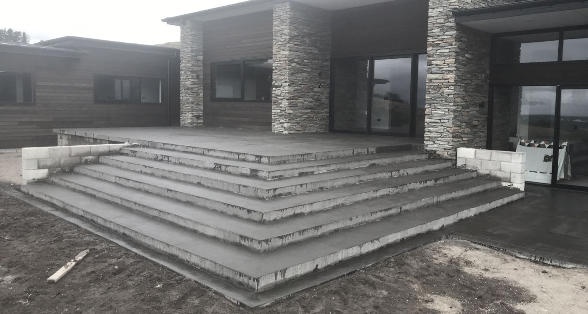 Decorative Exterior Concrete banner