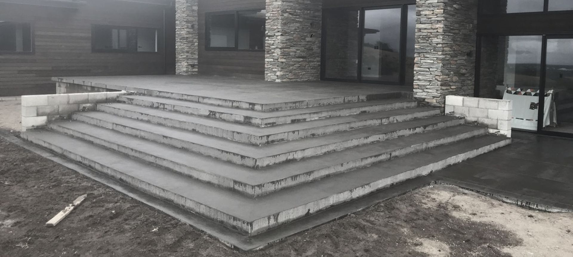 Decorative Exterior Concrete banner