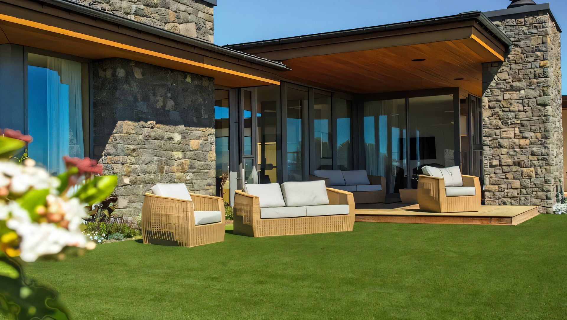 Architectural Dream Home With Lawns To Match banner