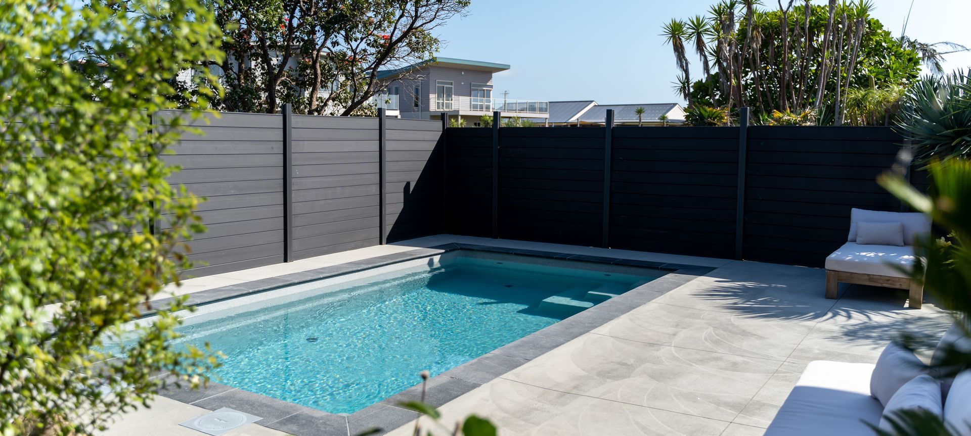 Location: Bream Bay Shape: Sanctuary Size: 6m x4.2m Colour: Quartz