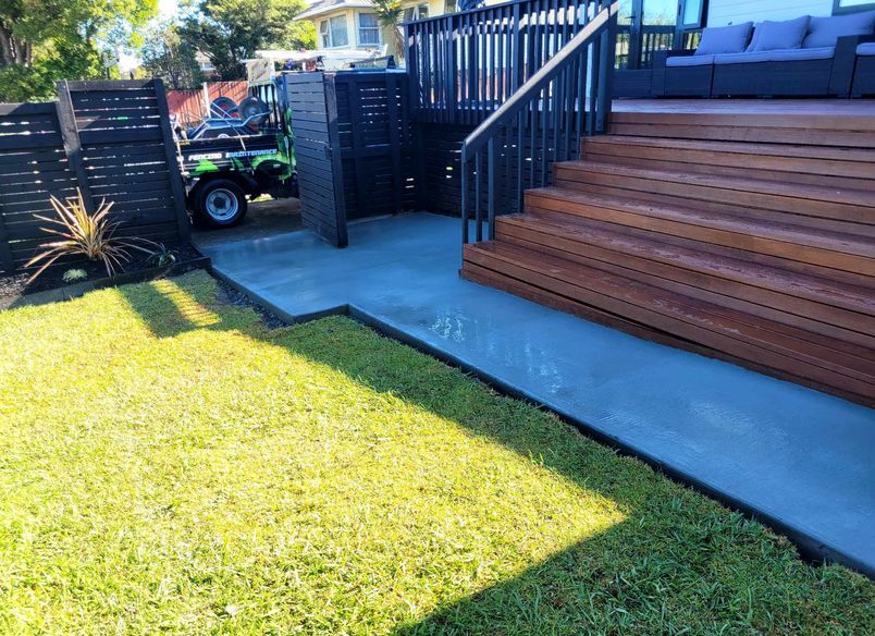 Concrete Pathway & Planting Delight