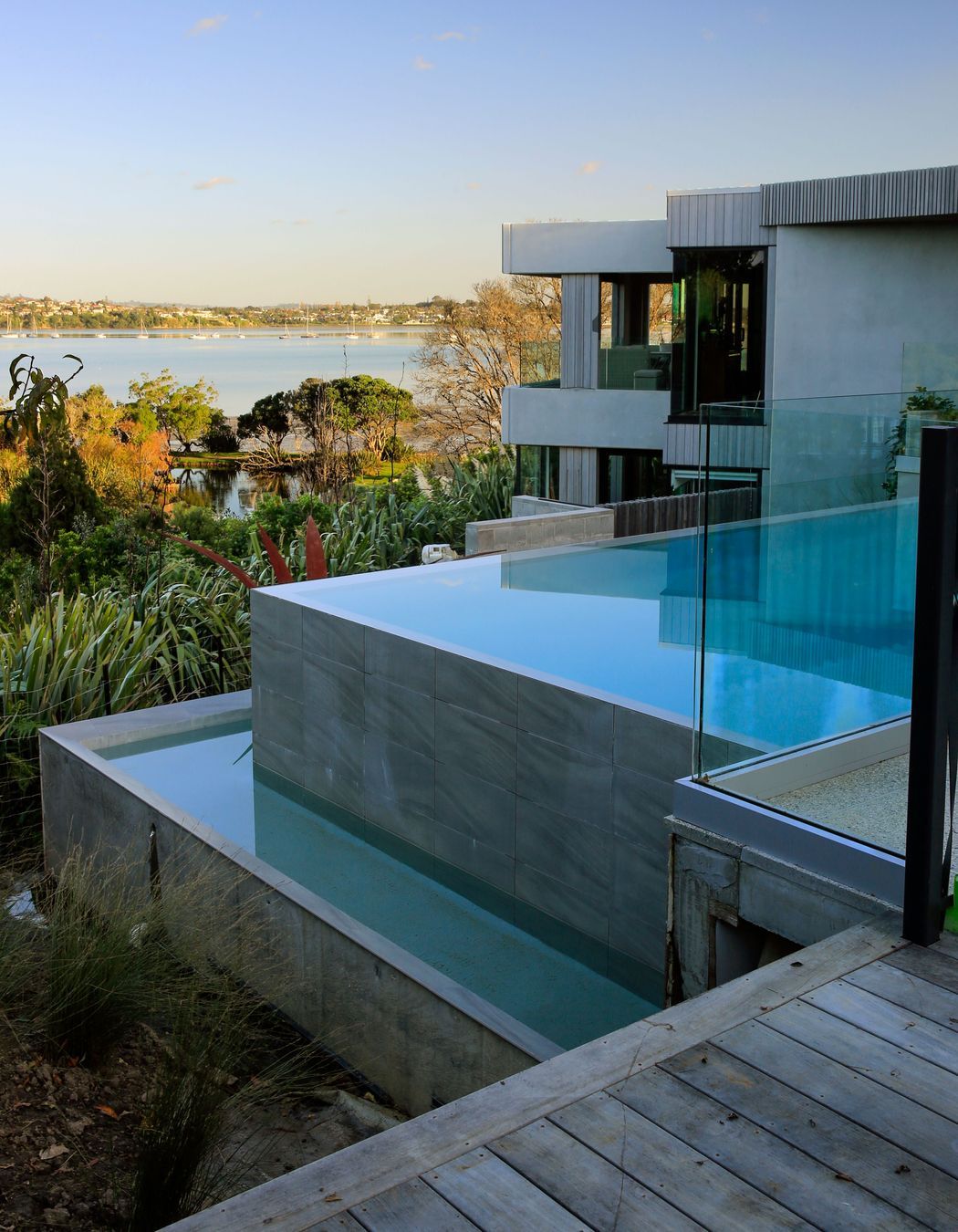 View to east across pool