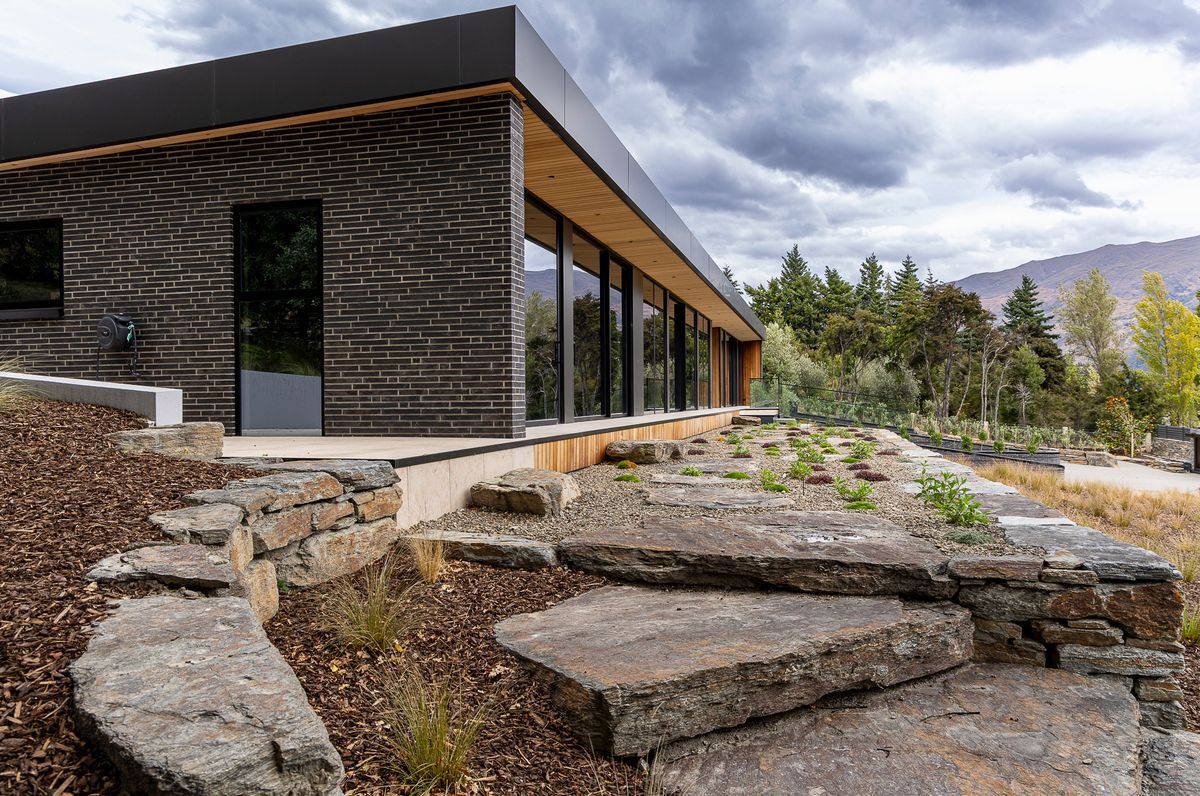 Beacon Point Road with flagstones