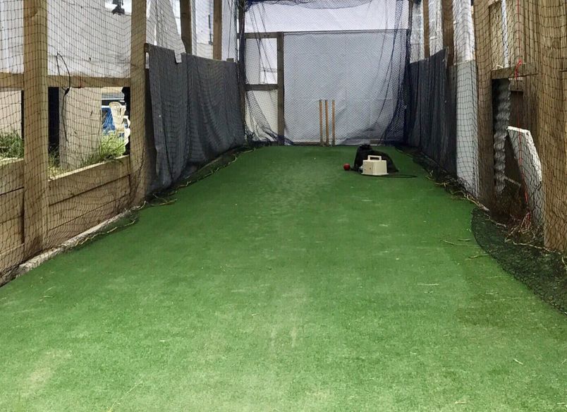 A cricket practice facility on home turf