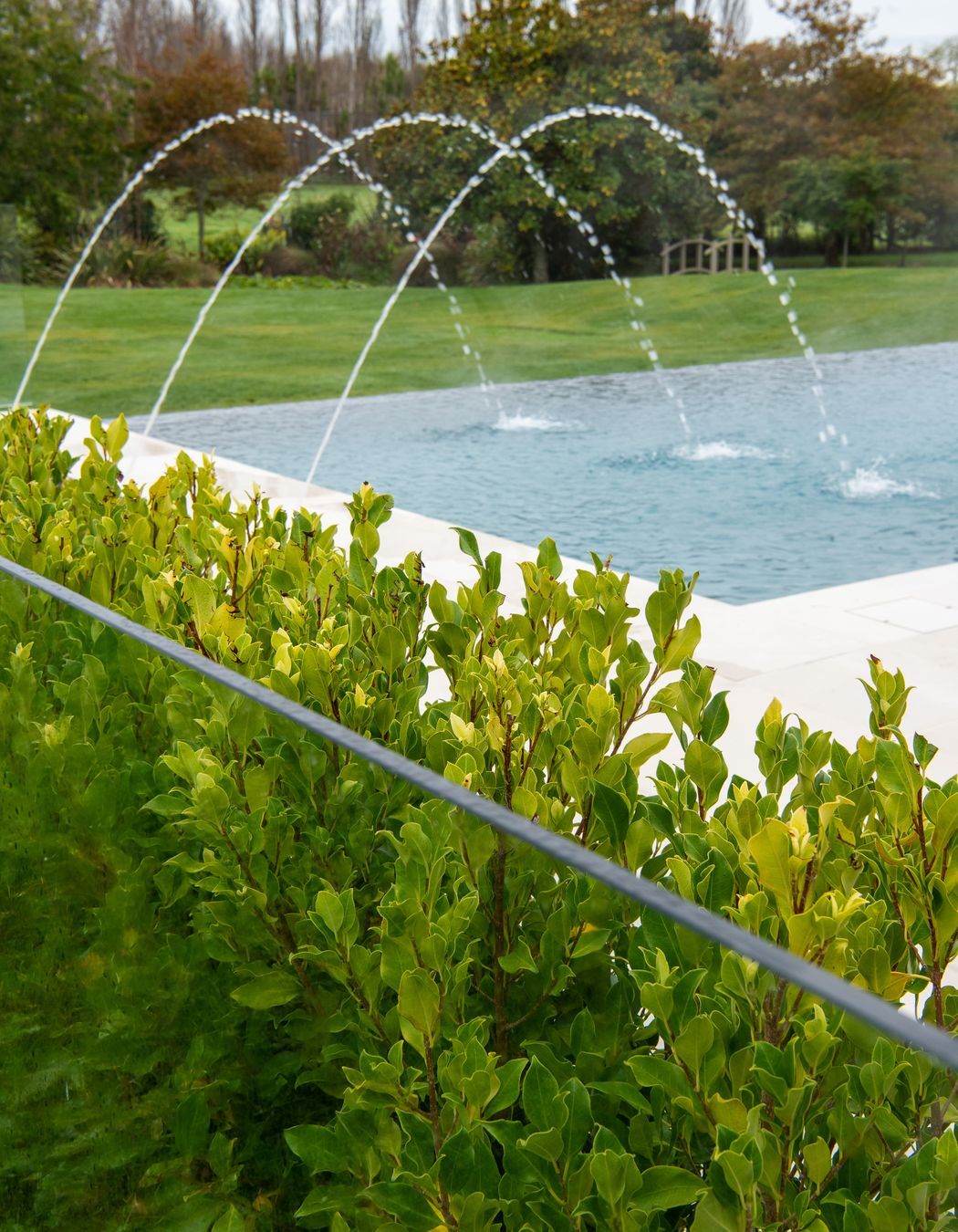 The Cooke Water Jets can be controlled variably via the Pool & Spa automation system