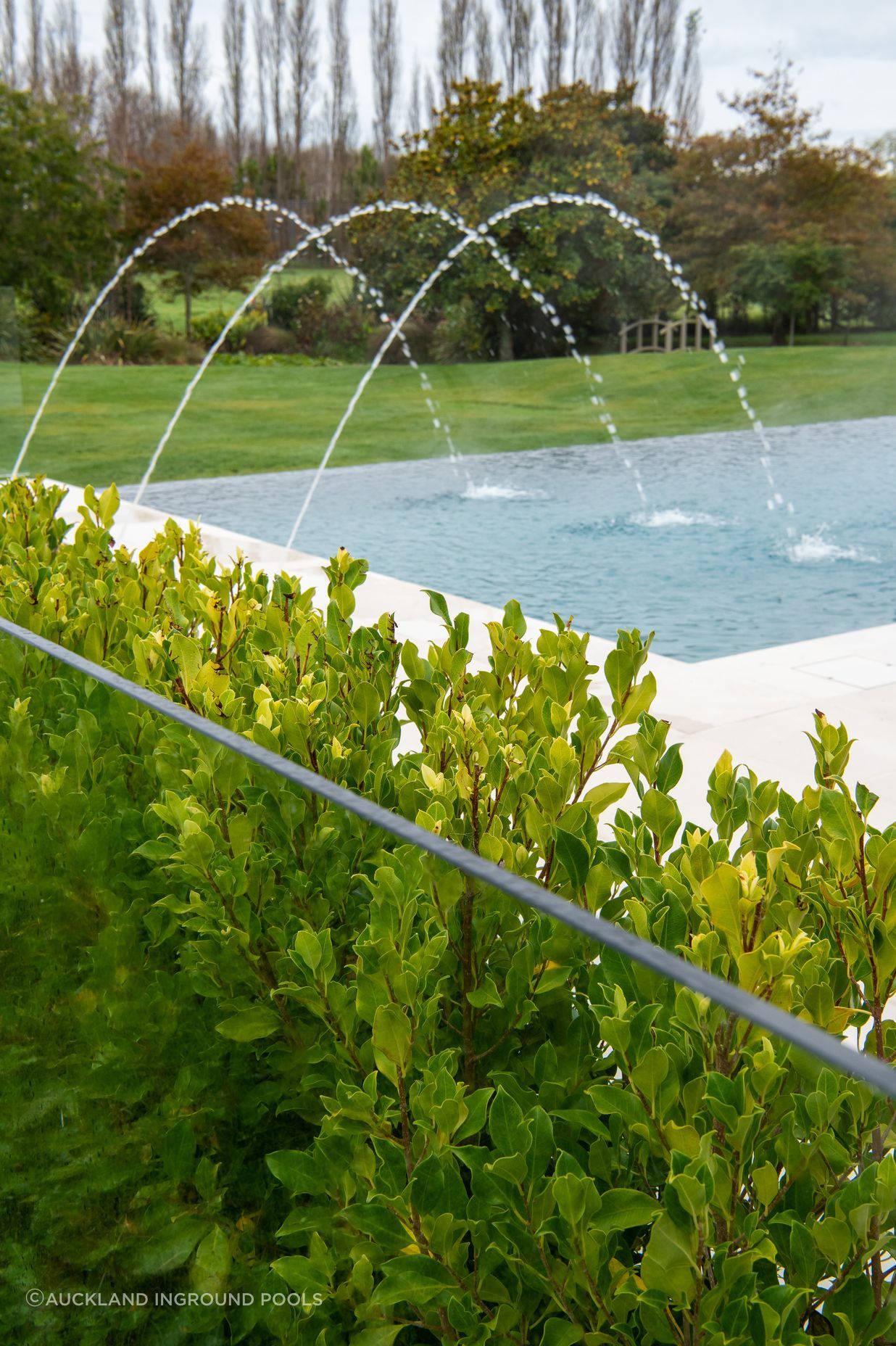 The Cooke Water Jets can be controlled variably via the Pool & Spa automation system