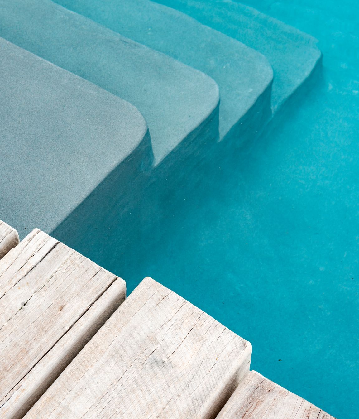 The decking is very special, having been custom milled from the old Hobson Wharf in Auckland, each piece weighing in a 200kg each