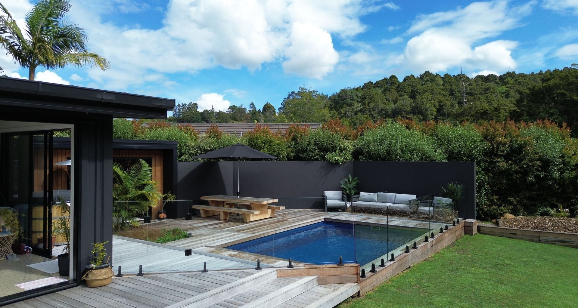 Location: Whareora, Whangarei Shape: Sanctuary Size: 6.0m x 4.2m Colour: Atlantic