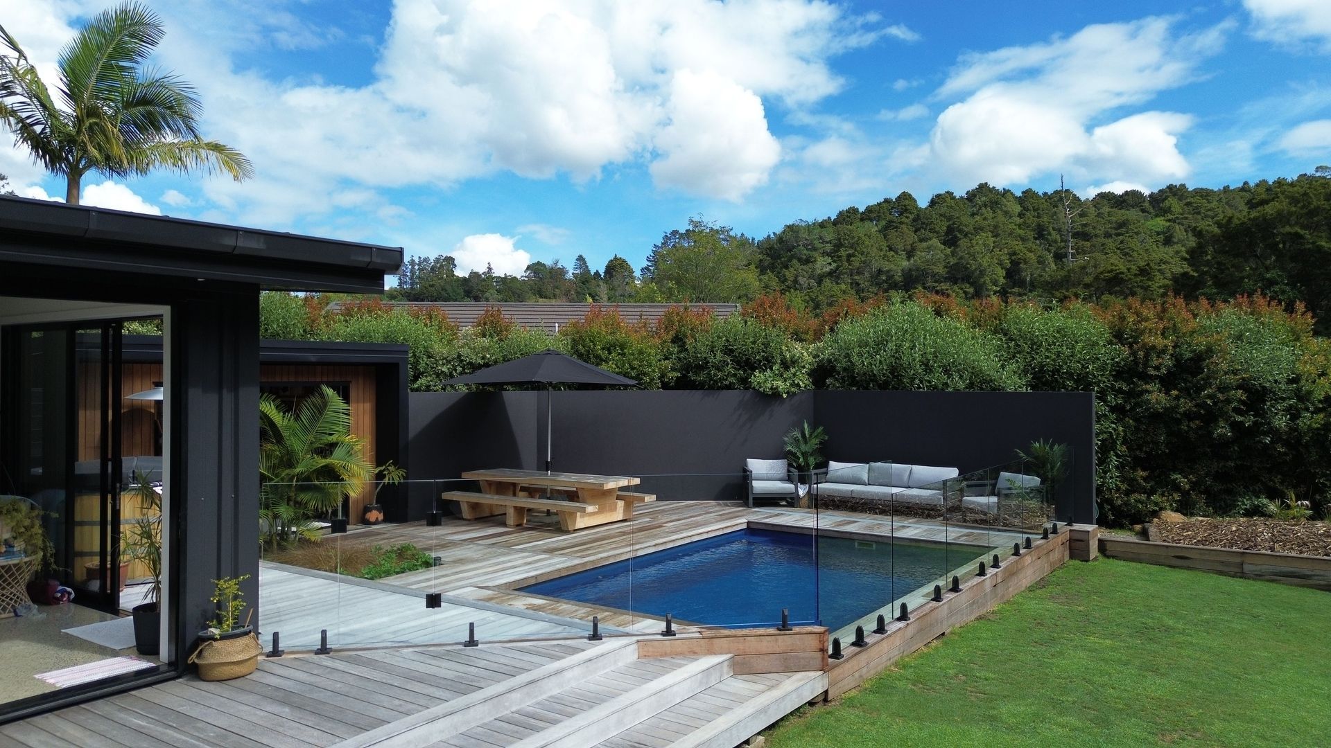 Location: Whareora, Whangarei Shape: Sanctuary Size: 6.0m x 4.2m Colour: Atlantic