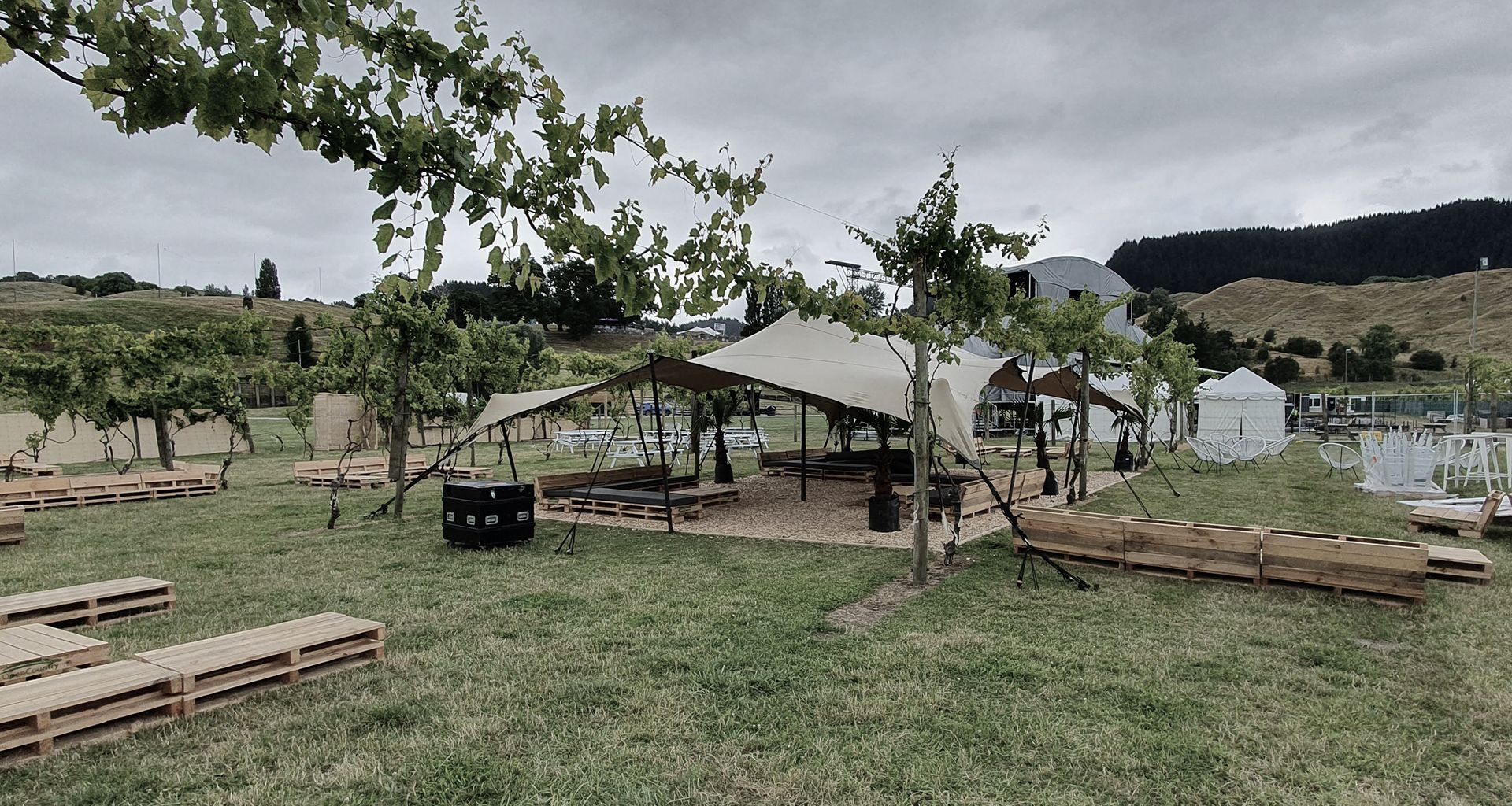 Rhythm & Vines VIP section banner