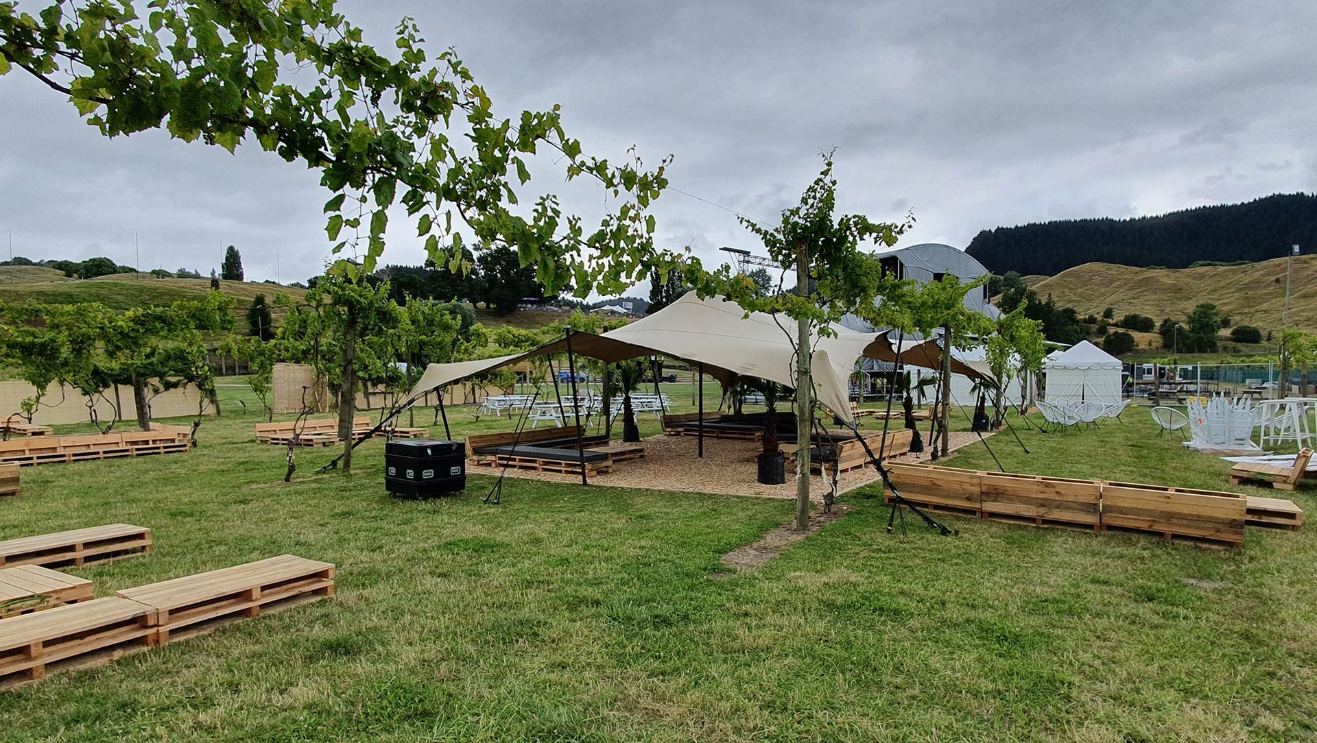 Rhythm & Vines VIP section banner