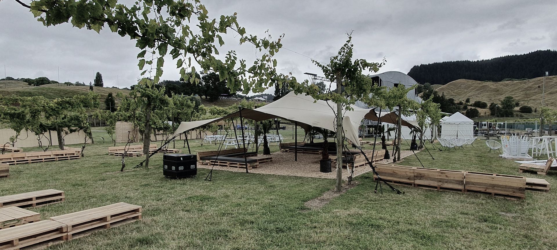 Rhythm & Vines VIP section banner