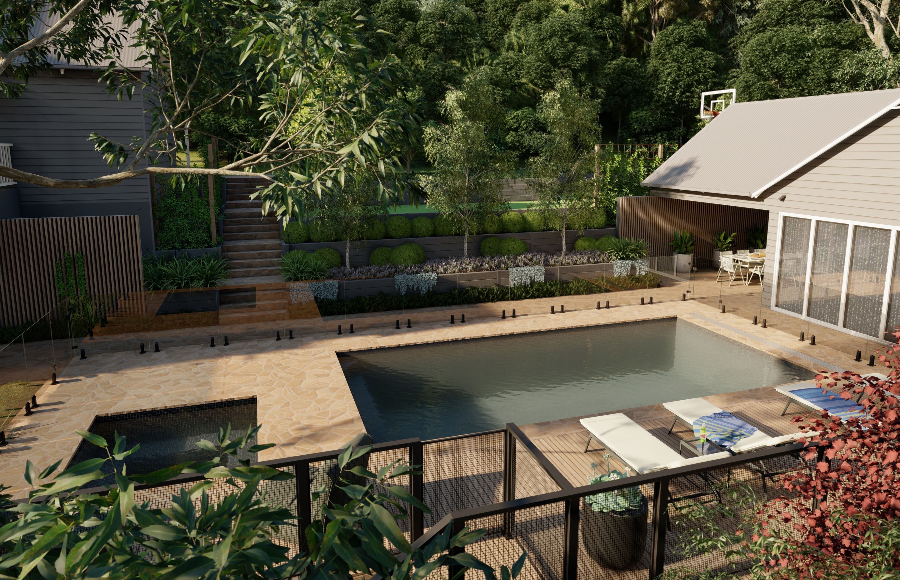 3D Renders: Anthony Scott | Garden design